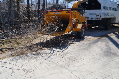 Wood chipper used