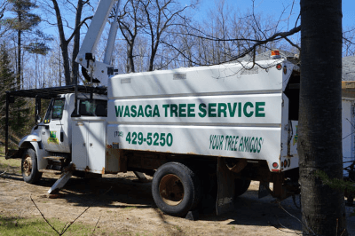 Wasaga Tree Service's truck